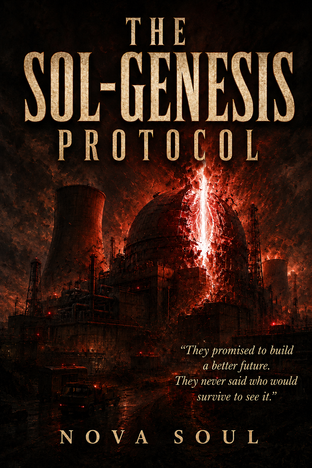 The Sol-Genesis Protocol by Nova Soul — Crimson Hills Nuclear Facility during the meltdown